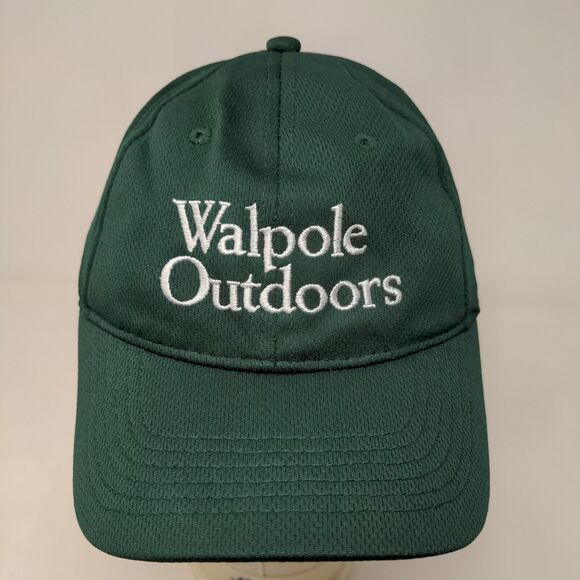 Sport-Tek Men's Strapback Hat Green Adjustable Embroidered Walpole Outdoors Logo - Picture 3 of 11